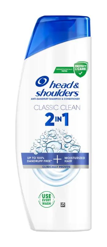 Head & Shoulders Šampon 2v1 Classic Clean, 330 ml