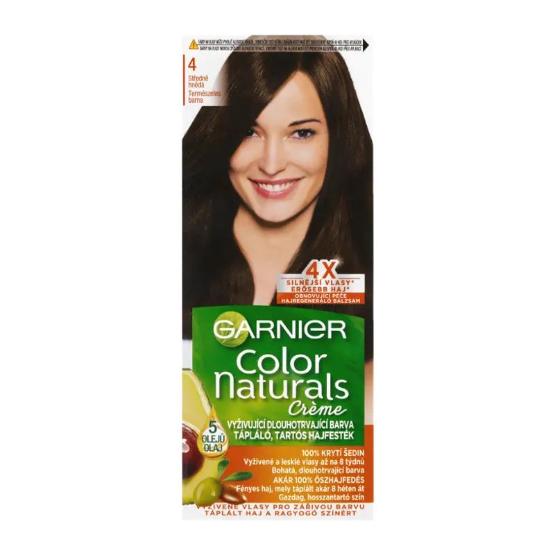 Garnier Barva na vlasy Color Naturals 4 středně hnědá, 1 ks