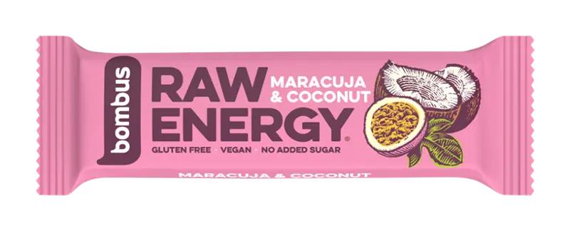 Bombus Tyčinka Raw Energy s marakují a kokosem, 50 g