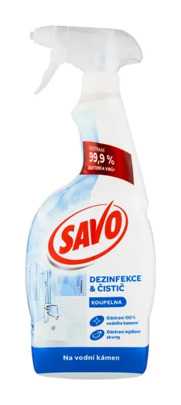 Savo Koupelna Sprej bez chloru na vodní kámen, 700 ml
