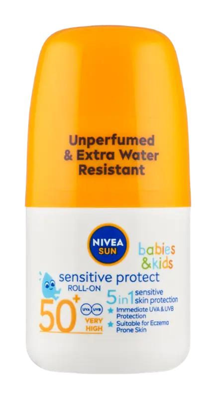 NIVEA Dětské mléko na opalování roll-on SPF50+, 50 ml