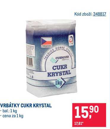 Vrbátky Cukr krystal 1 kg