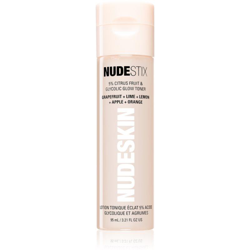 Nudestix Nudeskin 5% Citrus Fruit & Glycolic Glow Toner rozjasňující tonikum na obličej 95 ml