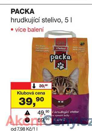 PACKA hrudkující stelivo, 5l