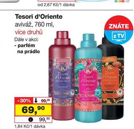 Tesori d'Oriente aviváž, 760 ml