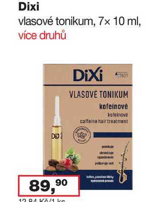 Dixi vlasové tonikum, 7x 10 ml, více druhů 
