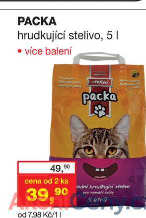 PACKA hrudkující stelivo, 5l