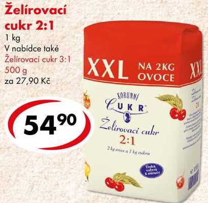 Želírovací cukr 2:1, 1 kg