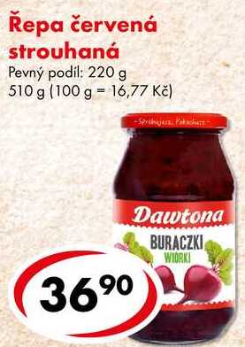 Řepa červená strouhaná, 510 g