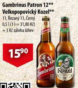 Gambrinus Patron 12, 0,5 l