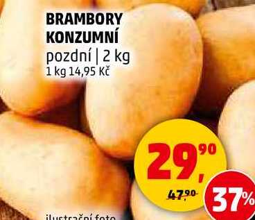 BRAMBORY KONZUMNÍ pozdní, 2 kg