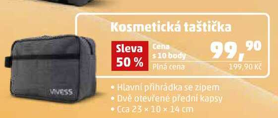 VIVESS Kosmetická taštička, Cca 23 x 10 x 14 cm  