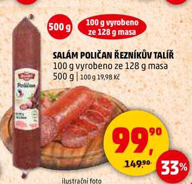 SALÁM POLIČAN ŘEZNÍKŮV TALÍŘ, 500 g 