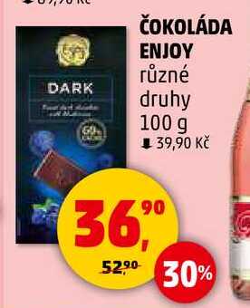 ČOKOLÁDA ENJOY různé druhy, 100 g 