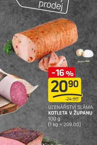 KOTLETA V ŽUPANU 100g