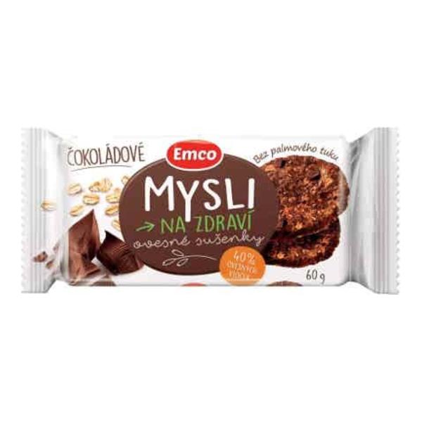 Emco Mysli na zdraví Ovesné sušenky čokoládové