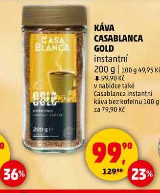 KÁVA CASABLANCA GOLD instantní, 200 g 