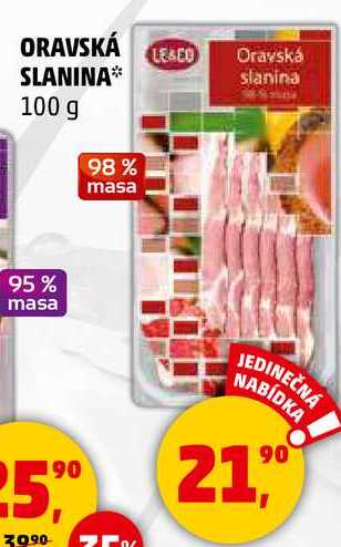 LE&CO Oravská slanina, 100 g