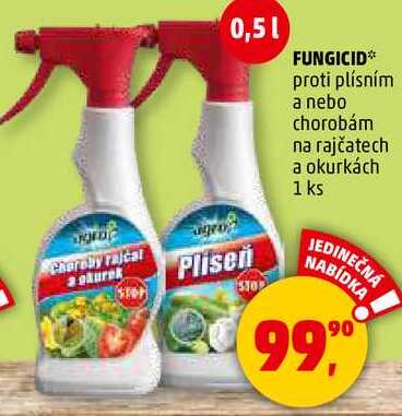 FUNGICID proti plísním a nebo chorobám na rajčatech a okurkách, 1 ks  