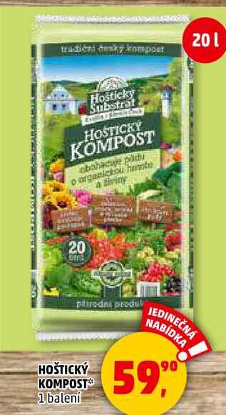 HOŠTICKÝ KOMPOST, 1 balení 