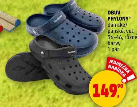OBUV PHYLONY dámské/ pánské, vel. 36-46, různé barvy, 1 pár