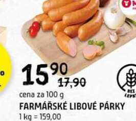 Farmářské Libové párky 100g