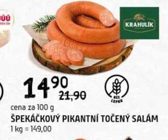 Špekáčkový pikantní točený salám 100 g