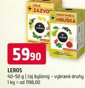 Leros 40-50 g čaj bylinný vybrané druhy