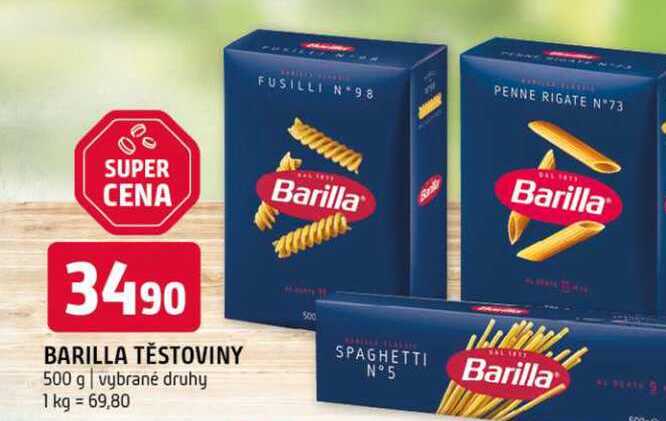 Barilla těstoviny 500 g vybrané druhy 