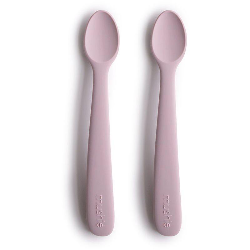 Mushie Silicone Feeding Spoons lžička Soft Lilac 2 ks