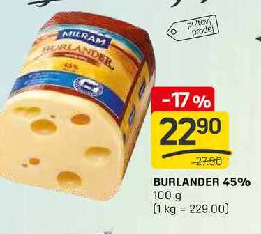 BURLANDER 45% 100 g
