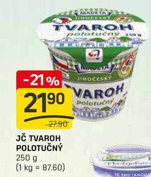 JČ TVAROH POLOTUČNÝ 250 g