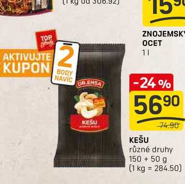 KEŠU různé druhy 150+ 50 g 