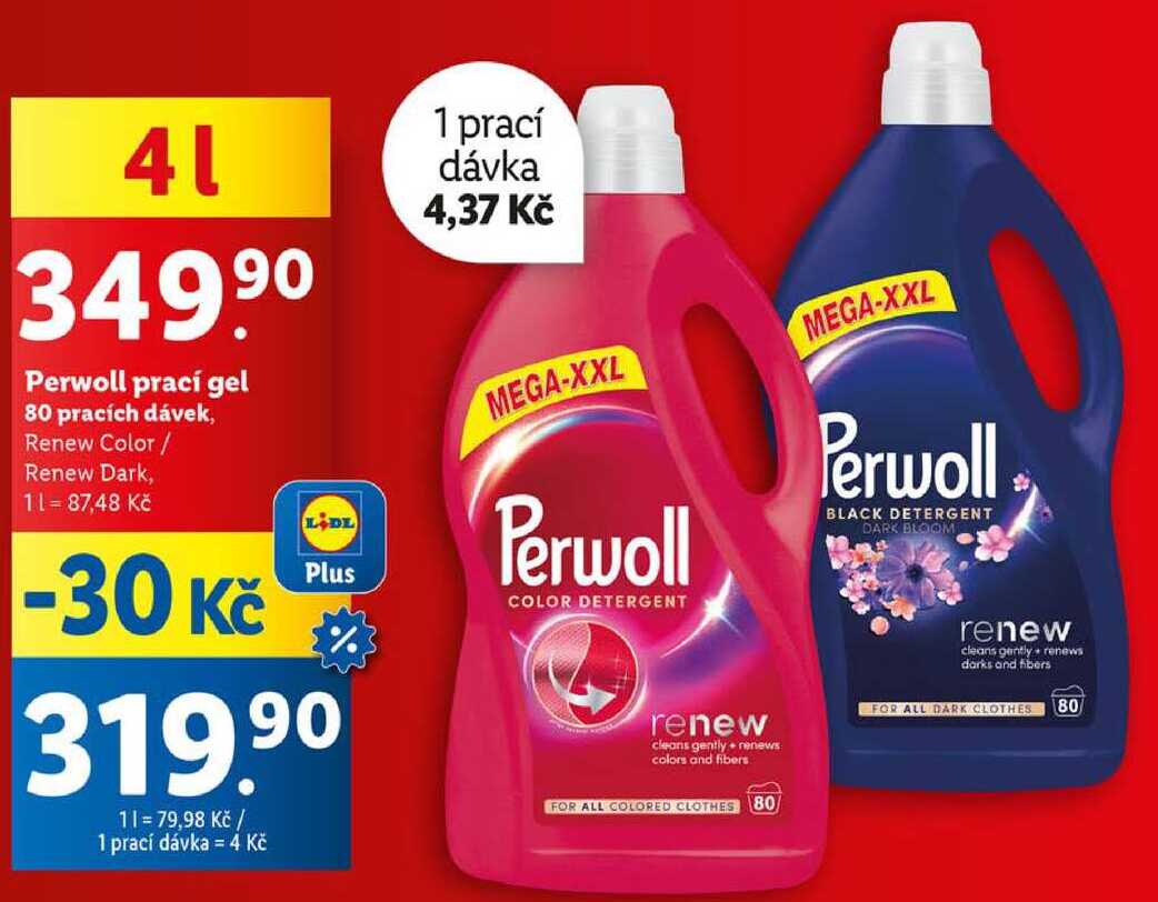 Perwoll prací gel, 80 pracích dávek