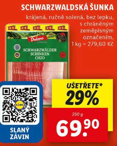 SCHWARZWALDSKÁ ŠUNKA, 250 g