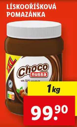 LÍSKOOŘÍŠKOVÁ POMAZÁNKA, 1 kg