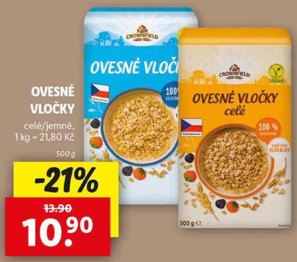 OVESNÉ VLOČKY, 500 g