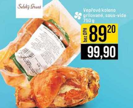 Vepřové koleno grilované, sous-vide 750 g 