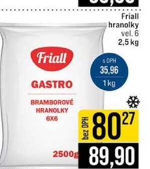 Friall hranolky vel. 6 2,5 kg 