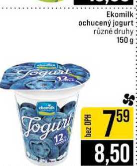 Ekomilk ochucený jogurt různé druhy 150 g 