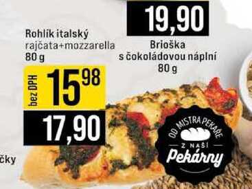 Brioška s čokoládovou náplní 80 g