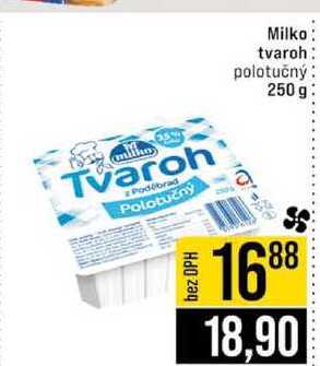 Milko tvaroh polotučný 250 g 
