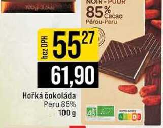 Hořká čokoláda Peru 85% 100 g 