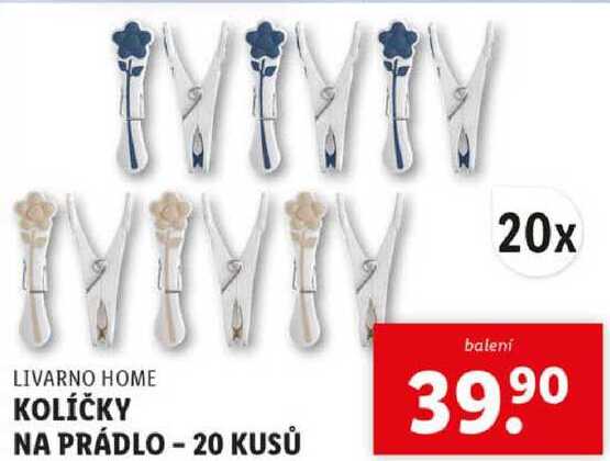 KOLÍČKY NA PRÁDLO - 20 KUSŮ 