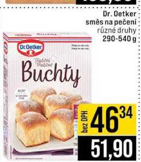 Dr. Oetker směs na pečení různé druhy 290-540 g