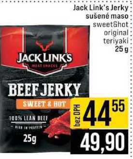 Jack Link's Jerky sušené maso sweetShot original teriyaki 25g