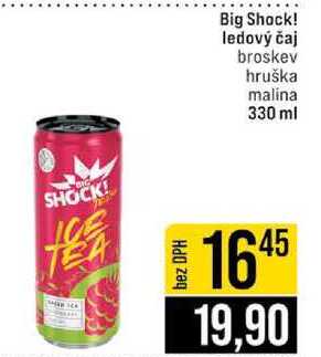 Big Shock! ledový čaj broskev hruška malina 330 ml