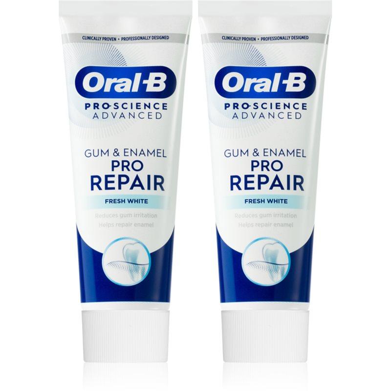 Oral B Gum & Enamel Repair Gentle Whitening jemná bělicí zubní pasta 2x75 ml