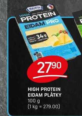 HIGH PROTEIN EIDAM PLÁTKY 100 g