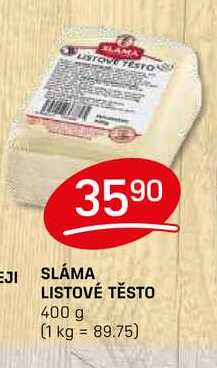 SLÁMA LISTOVÉ TĚSTO 400 g